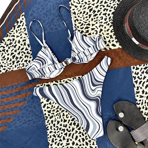 Conjunto De Bikini E A La Moda Para Mujer, Traje De Baño De