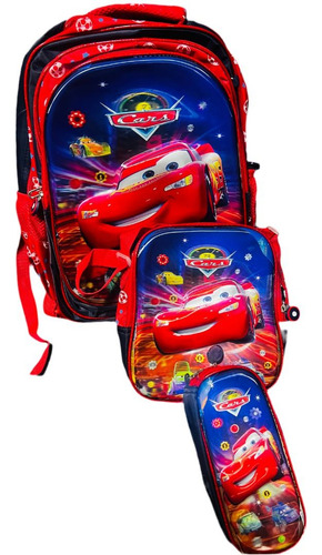 Mochila Escolar 3 Pz Mágica 3d Holográfica Sonic Sonic