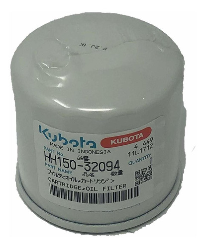 Kubota Oem Hh150-32094 Filtro De Aceite