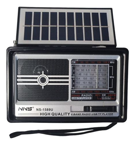 Radio Bafle Parlante Bluetooth Am Fm Usb Sd Carga Solar