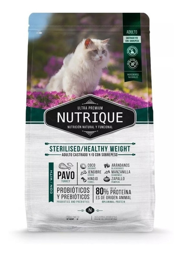 Nutrique Gato Adulto Joven Steril/weight X 2 Kg Kangoo Pet