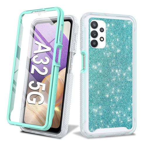 Funda Para Samsung Galaxy A32 5g Glitter Teléfono Funda 360