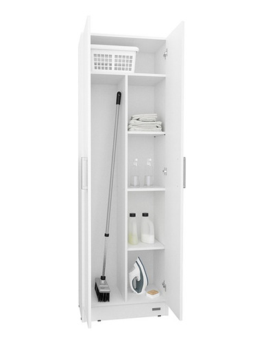 Escobero 180 Cm Mueble Organizador Multiuso Armario Melamina