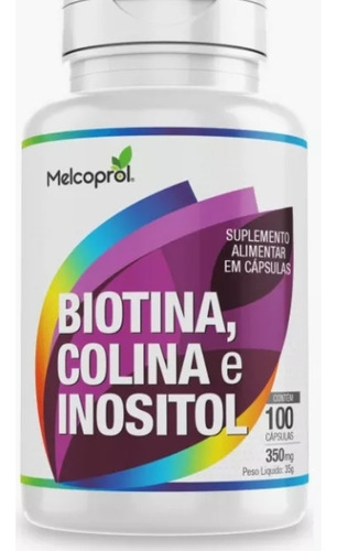 Biotina, Colina E Inositol 100cp Crecimiento Capilar 