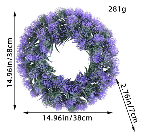 Guirnalda De Lavanda, Guirnalda De Hojas Colgantes De 15