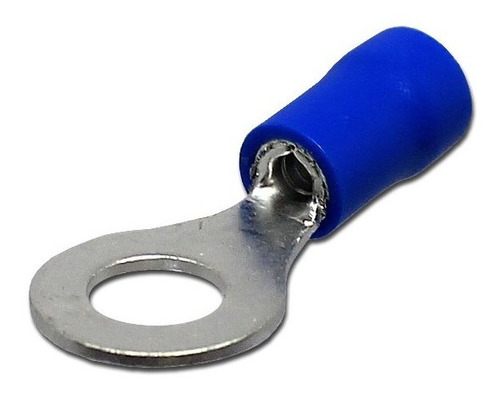 Imagen 1 de 4 de Terminal Anillo Ojo Argolla Azul 8.4mm (16-14awg) 100 Unid