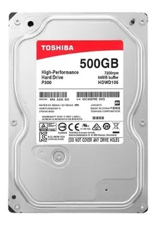 Disco Duro Interno Toshiba 500gb Plata Y Negro