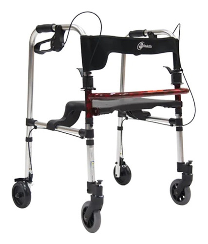 Andadera De Aluminio Con Asiento Y Frenos 125kg Reactiv