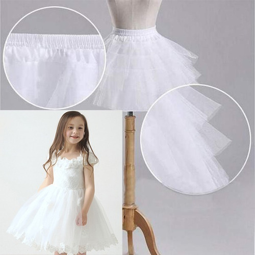 Imagem 1 de 4 de Anágua Petticoat Infantil Ajustável Vestido Armado Em Festas