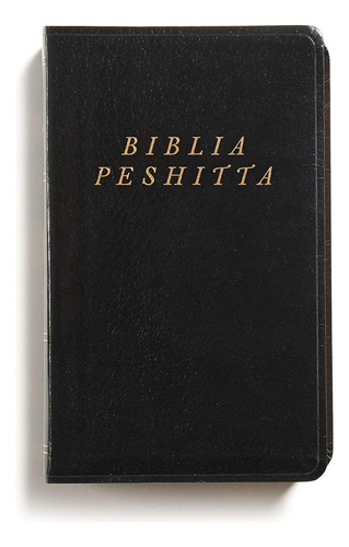 Biblia Peshitta Imitación Piel Negro Revisada Y Aumentada Editorial Holman en Español 2017