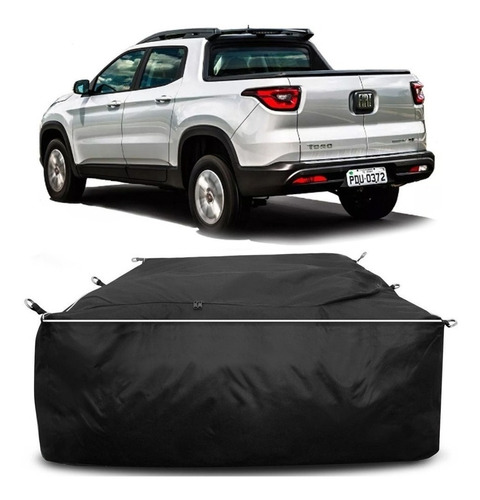 Bolsa Mala Caçamba Fiat Toro Todas 840 Litros Pickup Preto