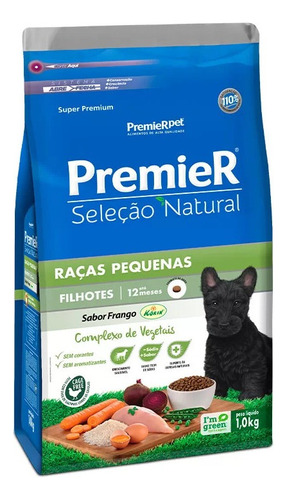 Premier Seleção Natural Filhotes Raças Pequenas 1kg