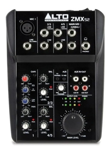 Consola Mixer Alto Professional Zmx52x220