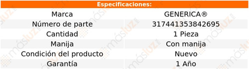 1- Chicote Cofre Con Manija Matrix 2009/2013 Genérica