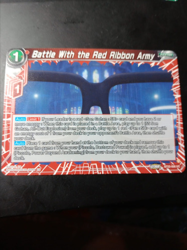 Battle With The Red Ribbon Army Carta Bandai Dragon Ball