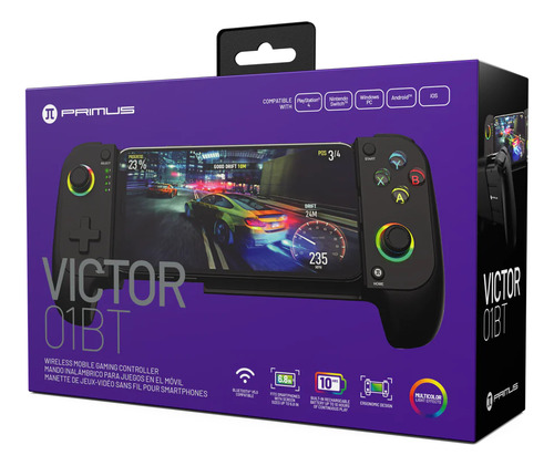 Control Joystick Bluetooth Primus Victor Pmc-01bt Negro
