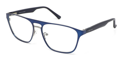 Lentes Oftálmicos Nivada Hombre Armazón Doble Puente Azul