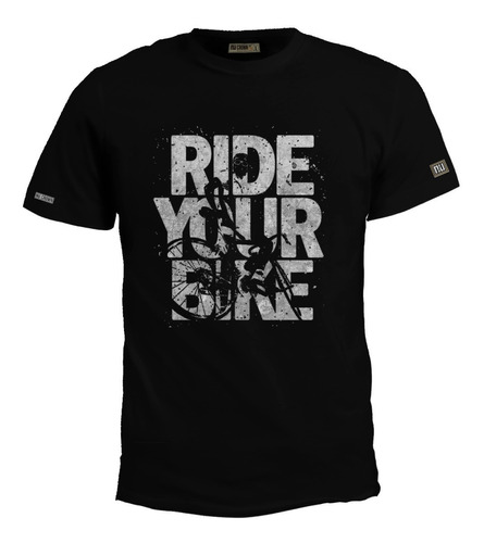 Camiseta Estampado Ride Your Bike Bicicleta Ciclismo Inp Eco