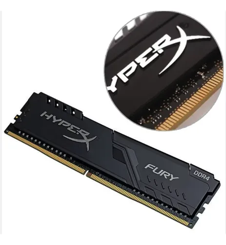 Memoria Ram Kingston Hyperx Fury 16 Gb Ddr4 3200mhz Negro