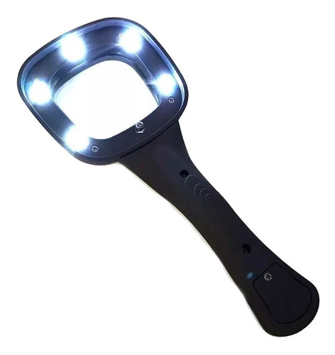 Lupa De Mão Com Luz Led 20 Lumens 3x Ergonômica - Unyhome