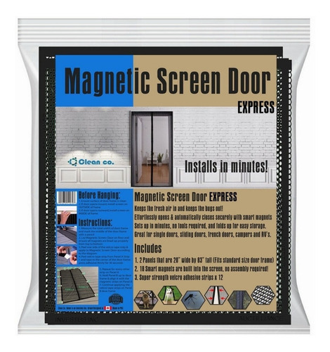 Cortina De Mosquitera Magnética Para Puertas De 210 X 100 Cm