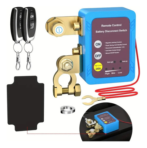 Interruptor Remoto De Apagado De La Batería Del Automóvil,