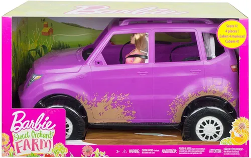 Ni a Morada Suv Camioneta Juguete Barbie Carro Viaje Granja