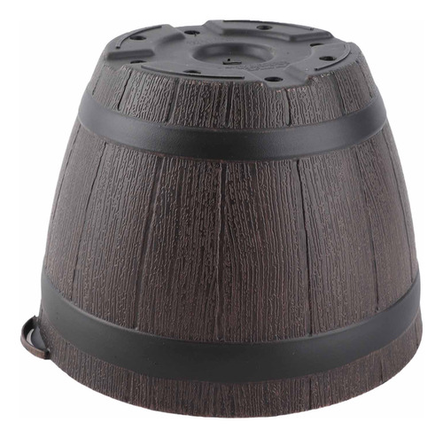 Maceta De Madera De Imitación, Flor De Resina Pp, Imitación