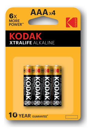 Pilas Kodak Xtralife Alkalina Aaa X 4