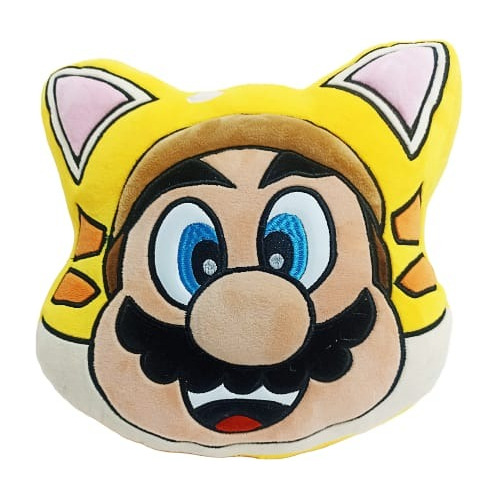 Cojín Peluche De Mario Bros Gato