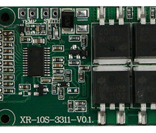 Protector De Carga De Batería De Iones De Litio Bms 10s 36v