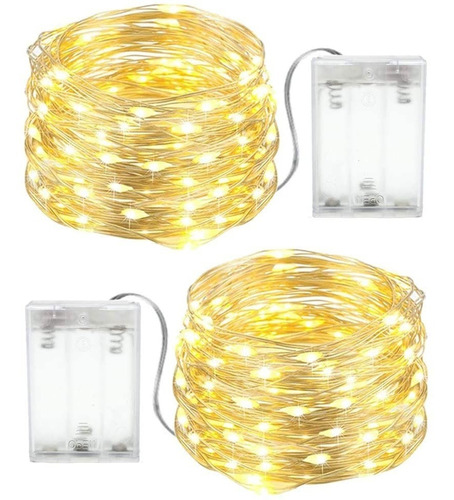 Luciérnagas Guirnalda 2m 20 Led Para Decoración, A Pila Aaa