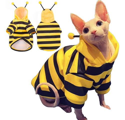 Dentrun Sphynx Disfraz De Gatos Sin Pelo Abeja Divertida Cál