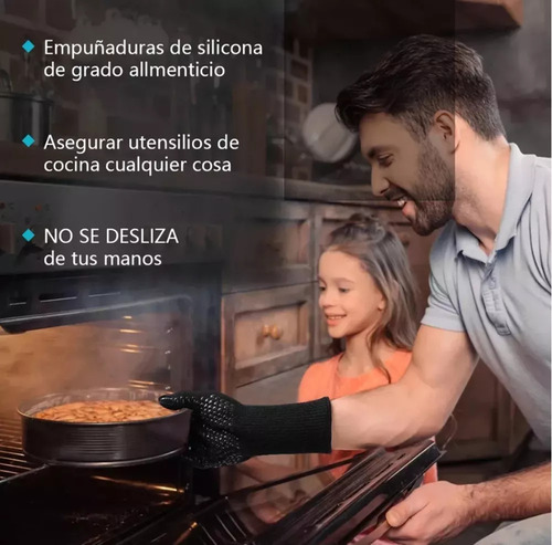 4 Guantes De Barbacoa Cocina Horno Hornear Resistentes Calo Heaimo