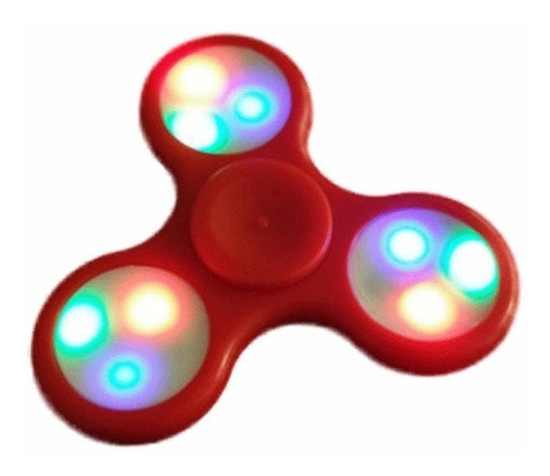 Spinner Fidget Con Luz Led Mayor Velocidad Rojo El Mejor