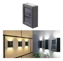 Comprar Foco Solar Led Aplique Decoración Fotocélula Calida