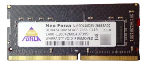  Memoria Ram Notebooks Sodimm 4gb 2666mhz Ddr4 Pcreg Bulk