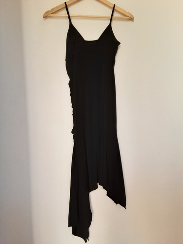 Imagen 6 de 8 de Vestido Ajustado De Lycra Color Negro, Talla S