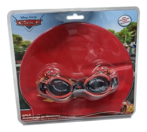 Set X3 Natación Gorro Silicona + Gafas Niños Disney