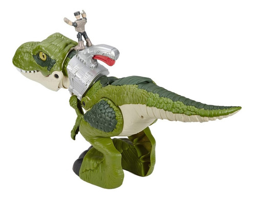 Imagem 6 de 10 de Imaginext Dinossauro T-rex Mordida Feroz Mattel Fisher-price