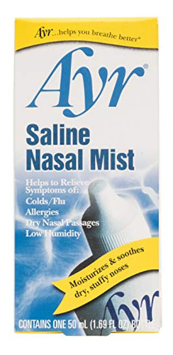 Suero Fisiologico  Ayr Saline Nasal Mist, 1.69 Onzas Líquida