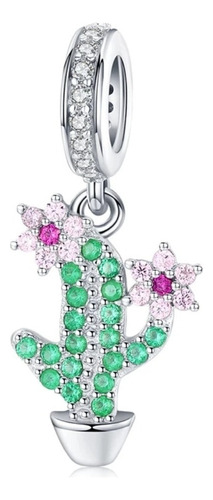 Charm Cactus Colgante Plata 925