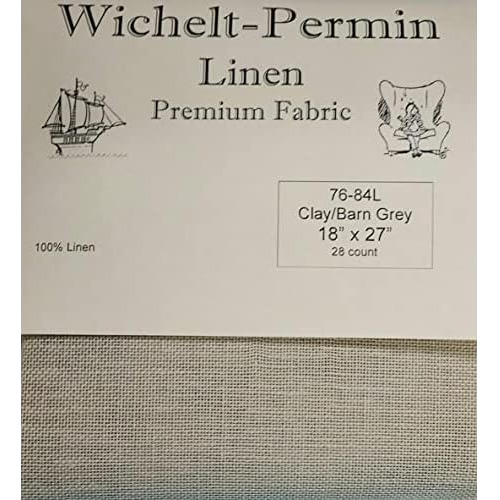 Tela De Punto De Cruz De Lino Premium 18  X 27  Arcilla...