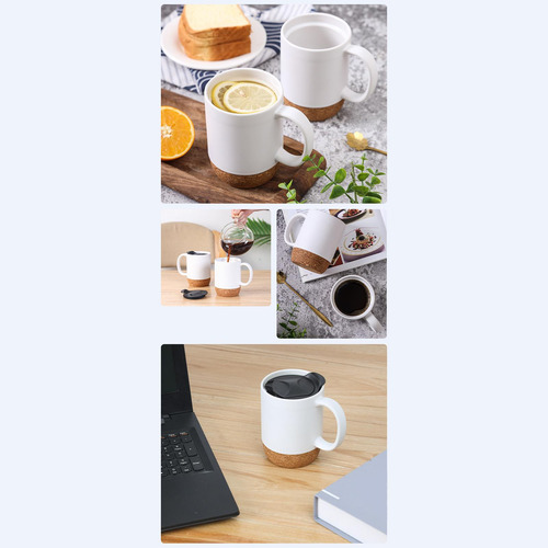 Taza De Café, Taza De Café Con Fondo De Corcho, Vajilla