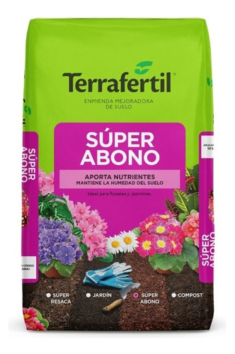 Sustrato Terrafertil Super Abono Enmienda Mejoradora 5lts