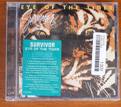 Camiseta Survivor eye of the tiger rock clássico anos 80 no Shoptime