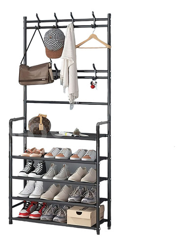 Zapatera Organizador Perchero Metalico Rack Para Ropa Mueble