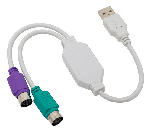 Cable adaptador USB Ps2 de 2 puertos para teclado y ratón