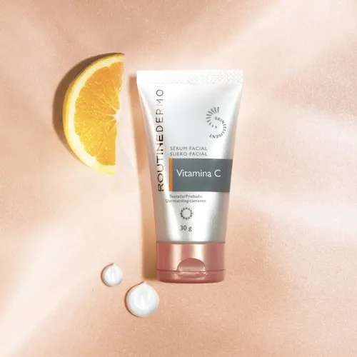 Sérum facial Rutinet Dermo con vitamina C, 30 g, Hinode, tiempo de aplicación: día/noche, tipo de piel, los tipos