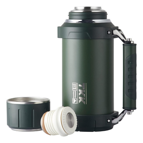 Termos De Café Grande 2qt 64oz Acero Inoxidable Aislado